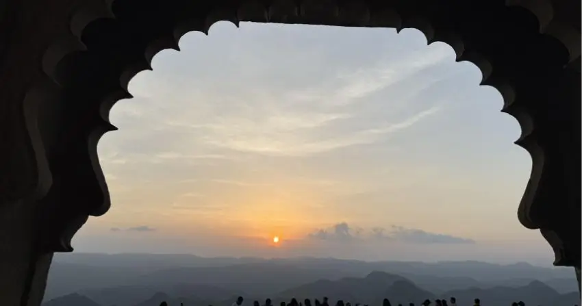 Sunset from the Monsoon Palace